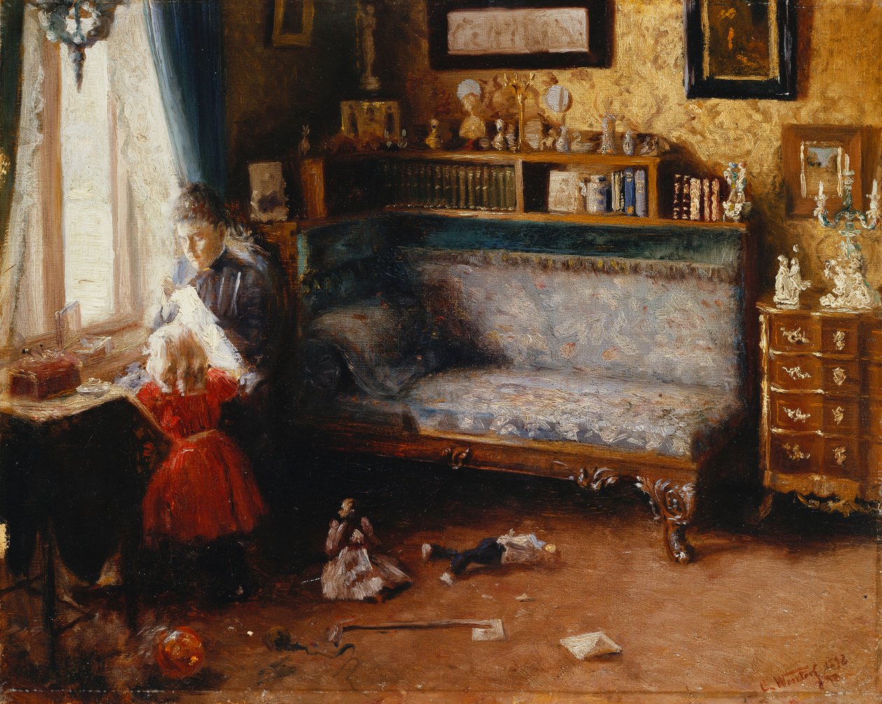 Pomoc matce, 1892 od Carl Christian Ferdinand Wentorf