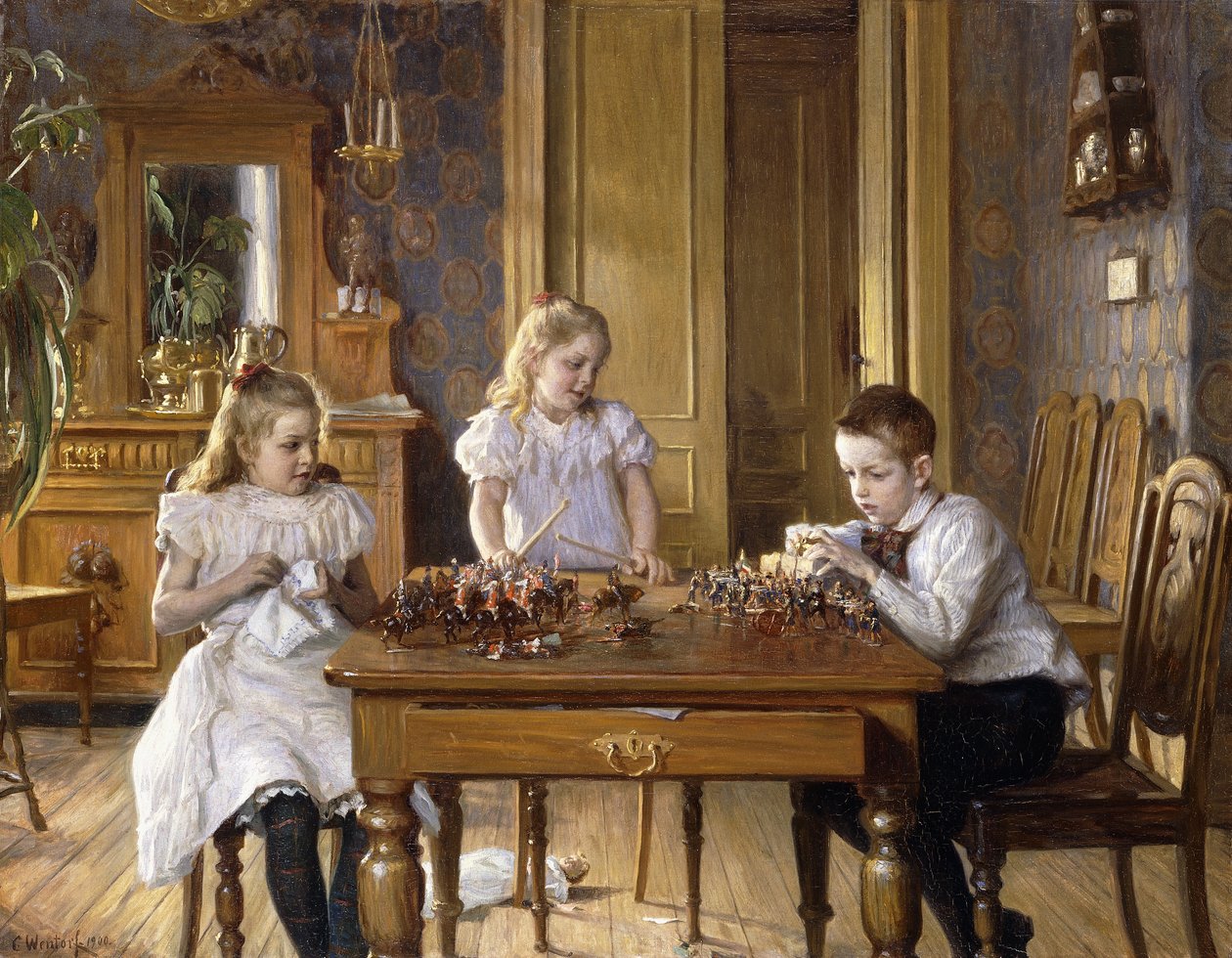 Bitva, 1900 od Carl Christian Ferdinand Wentorf