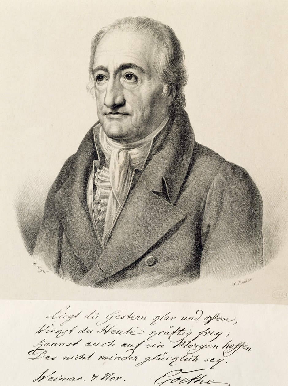 Portrét Johanna Wolfganga von Goethe (Frankfurt od Carl Christian Vogel von Vogelstein