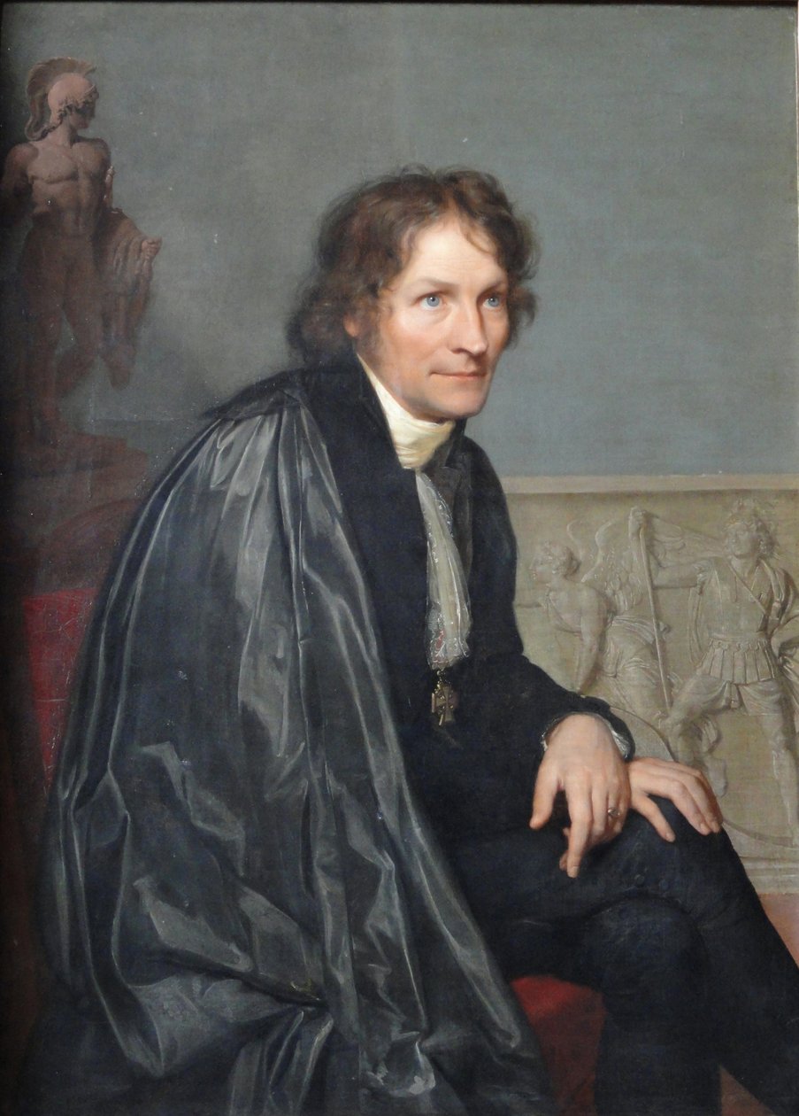 Portrét sochaře Bertela Thorvaldsena 1770-1844, 1814 od Carl Christian Vogel von Vogelstein