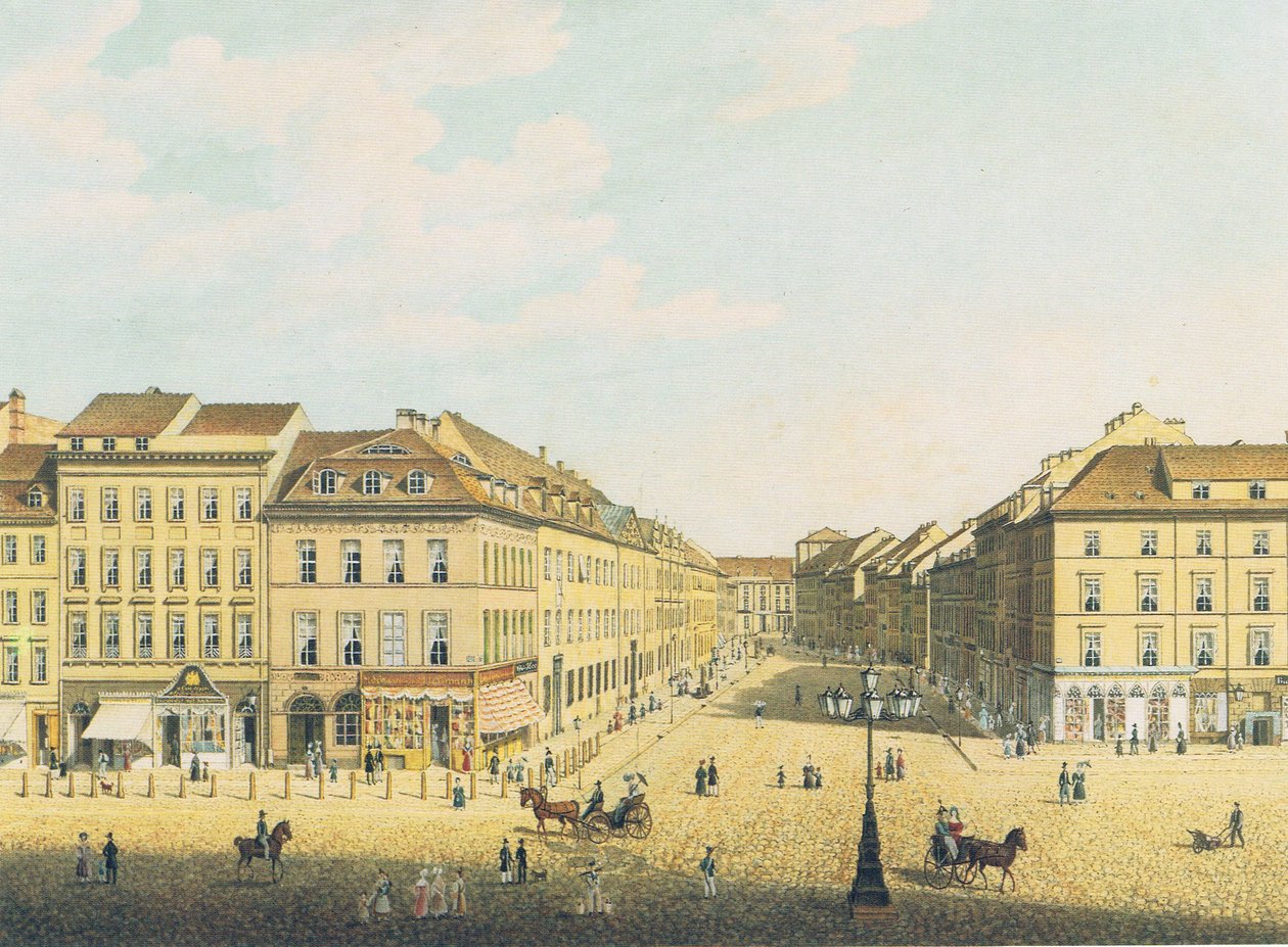 Pohled z Královského zámku v Berlíně na Breite Straße od Carl Daniel Freydanck