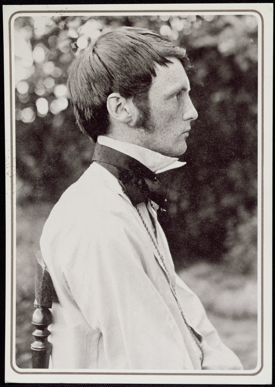 Portrét Heinricha Vogelera (1872-1942) 1898 (černobílá fotografie) od Carl Eeg