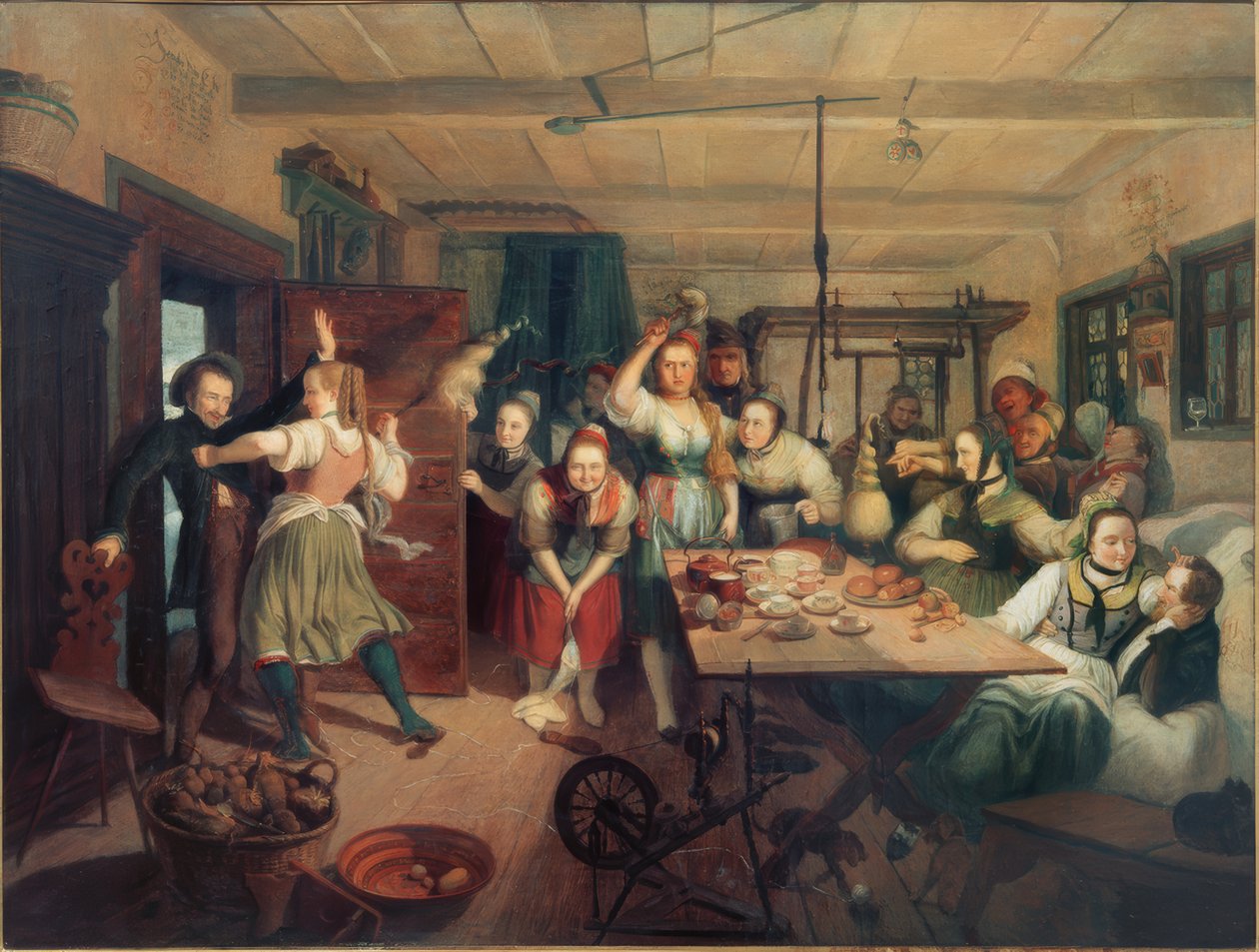 Spinning room v Londorfu od Carl Engel von Rabenau