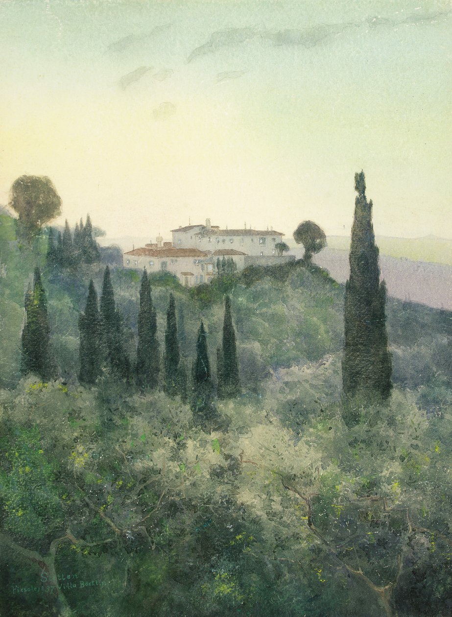 Villa Bocklin, Fiesole od Carl Ernest von Stetten