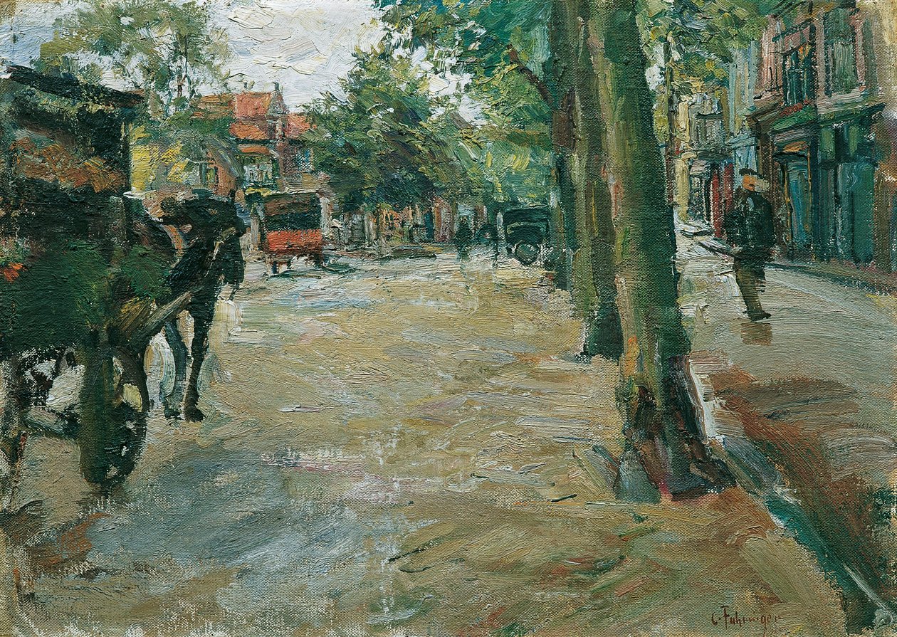Ulice v Hornu od Carl Fahringer