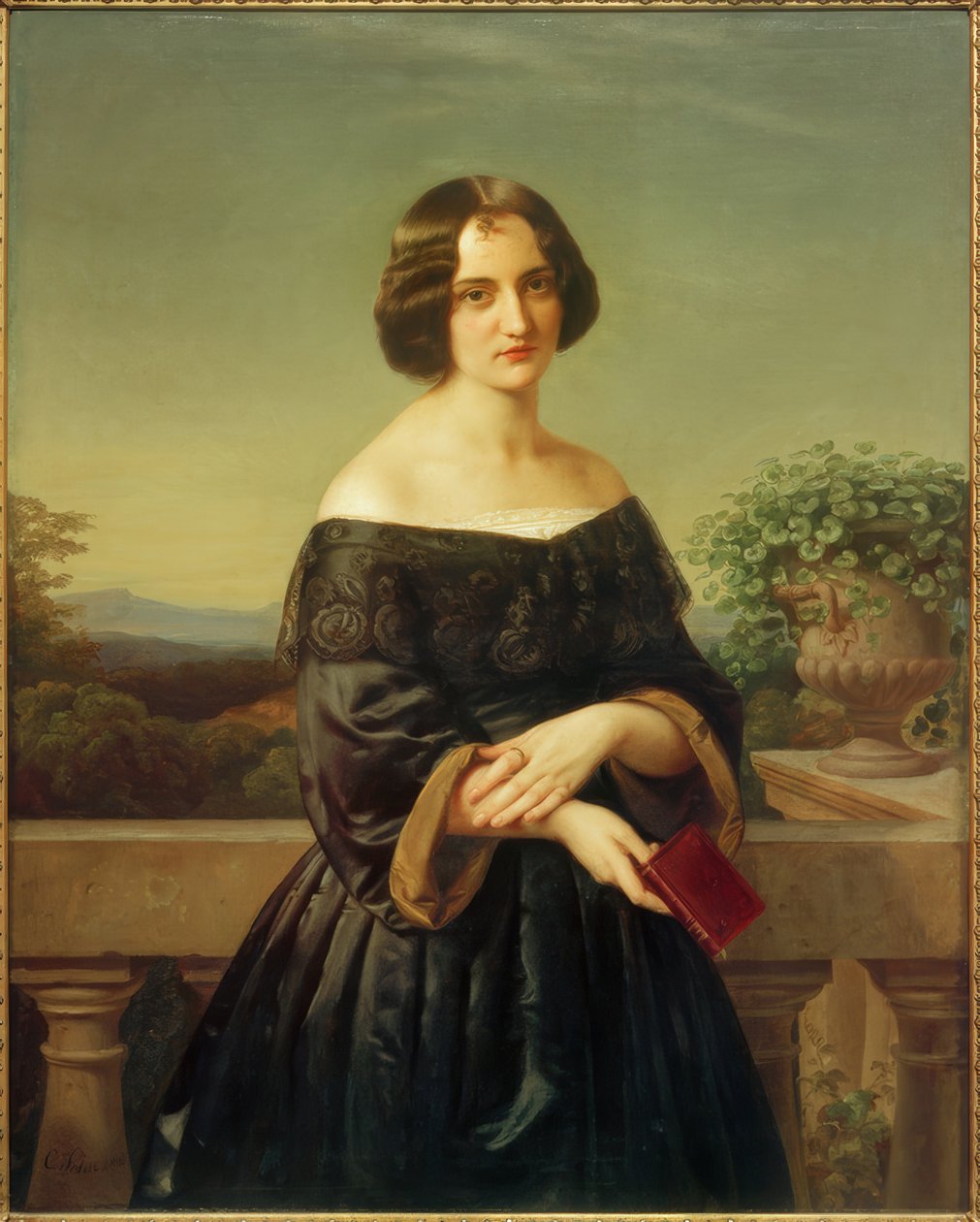 Marie Wiegmann / obraz Carla Ferdinanda Sohna od Carl Ferdinand Sohn