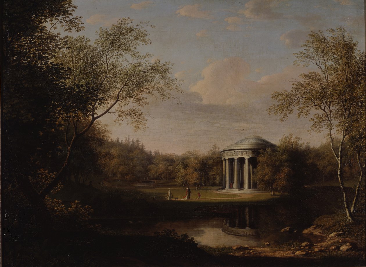 Pohled na chrám přátelství v Pavlovsku, c. 1800 od Carl Ferdinand von Kugelgen