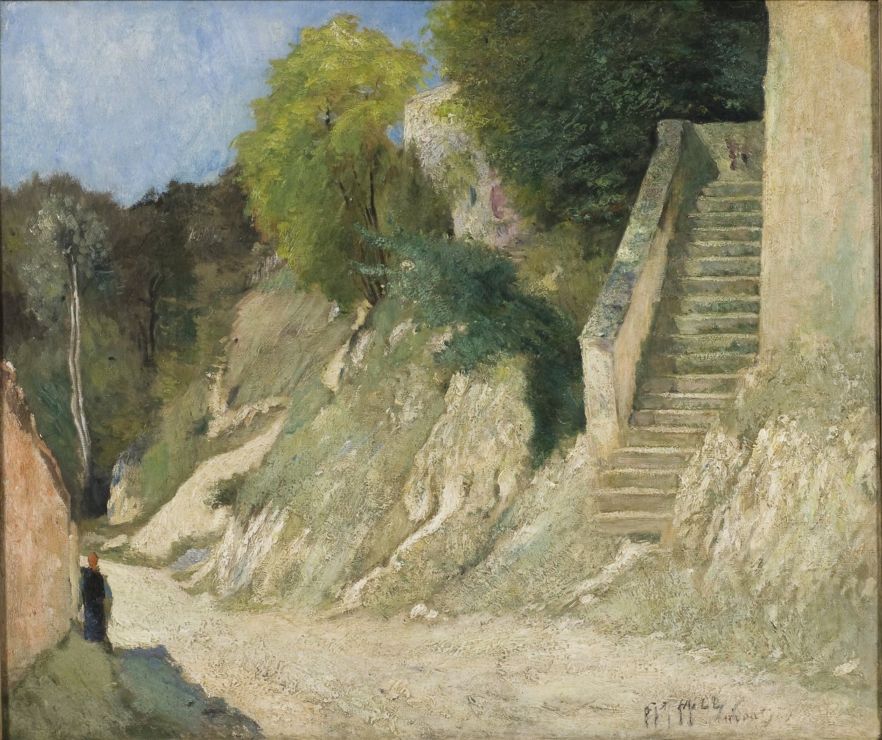 Strmý výstup v Montigny-sur-Loing, 1876 od Carl Fredrik Hill