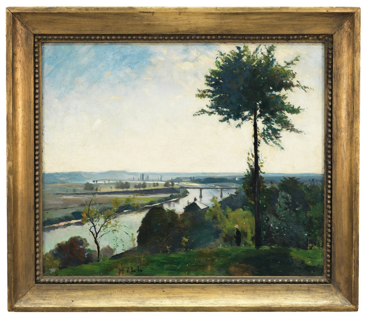 Strom a řeka III, Francie od Carl Fredrik Hill
