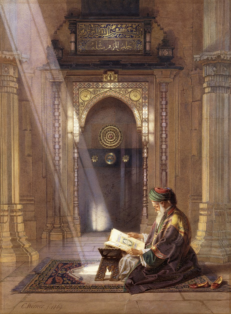 v mešitě, od Carl Friedrich Heinrich Werner