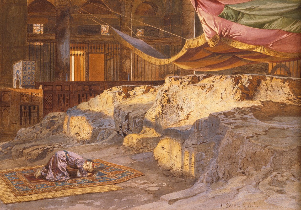 Uvnitř skalního dómu, 1864 od Carl Friedrich Heinrich Werner
