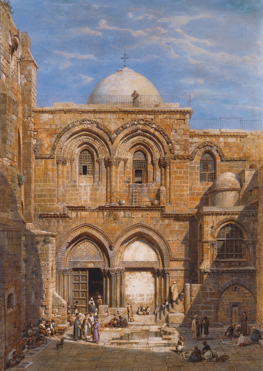 Kostel Božího hrobu, Jeruzalém, 1862 od Carl Friedrich Heinrich Werner