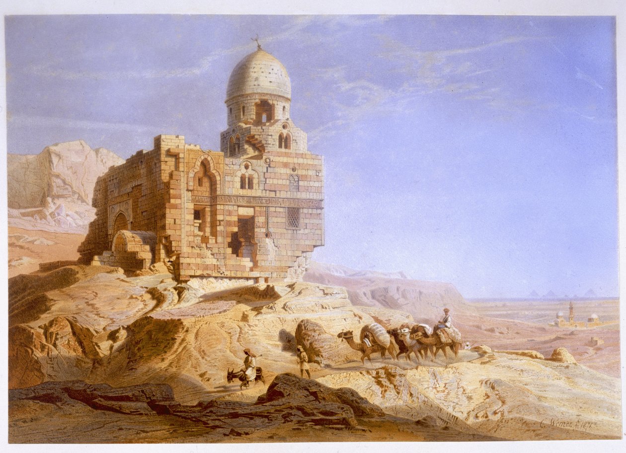 Hrobky Khalifů, Káhira, 1871 od Carl Friedrich Heinrich Werner
