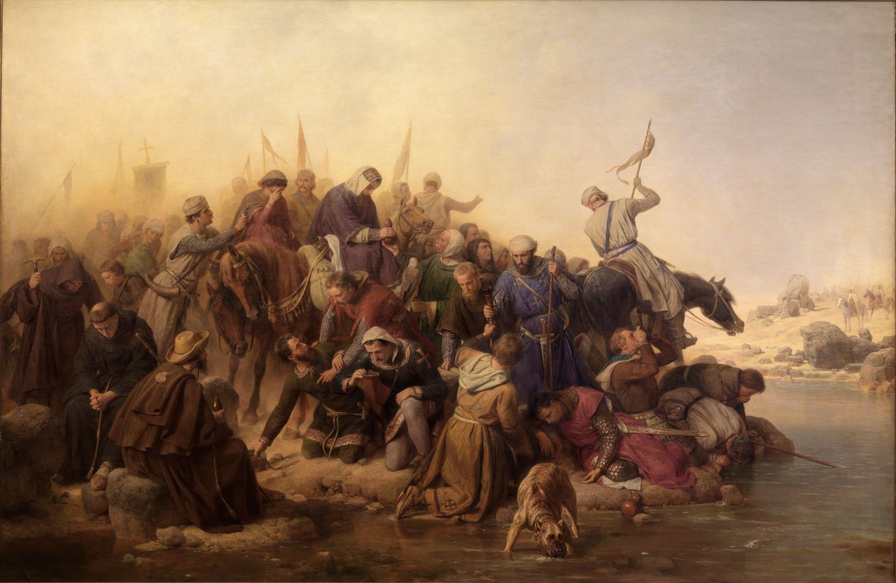 Křižáci v poušti od Carl Friedrich Lessing