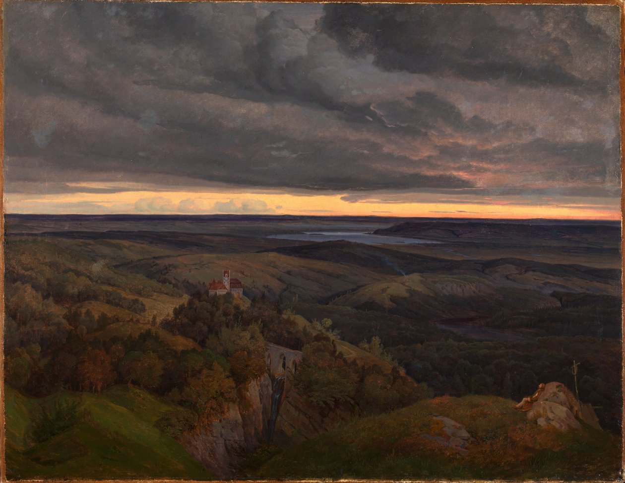 Krajina v Eifelu od Carl Friedrich Lessing