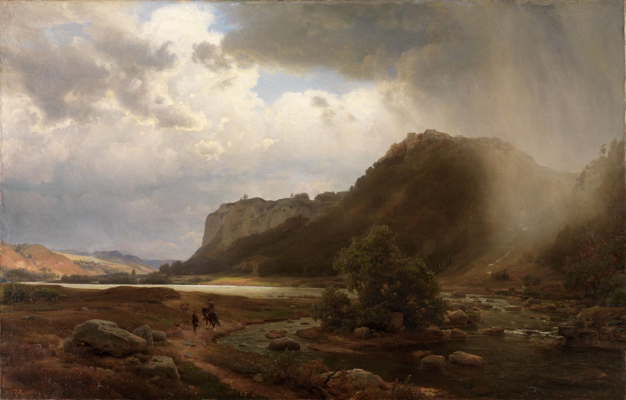 Říční krajina od Carl Friedrich Lessing