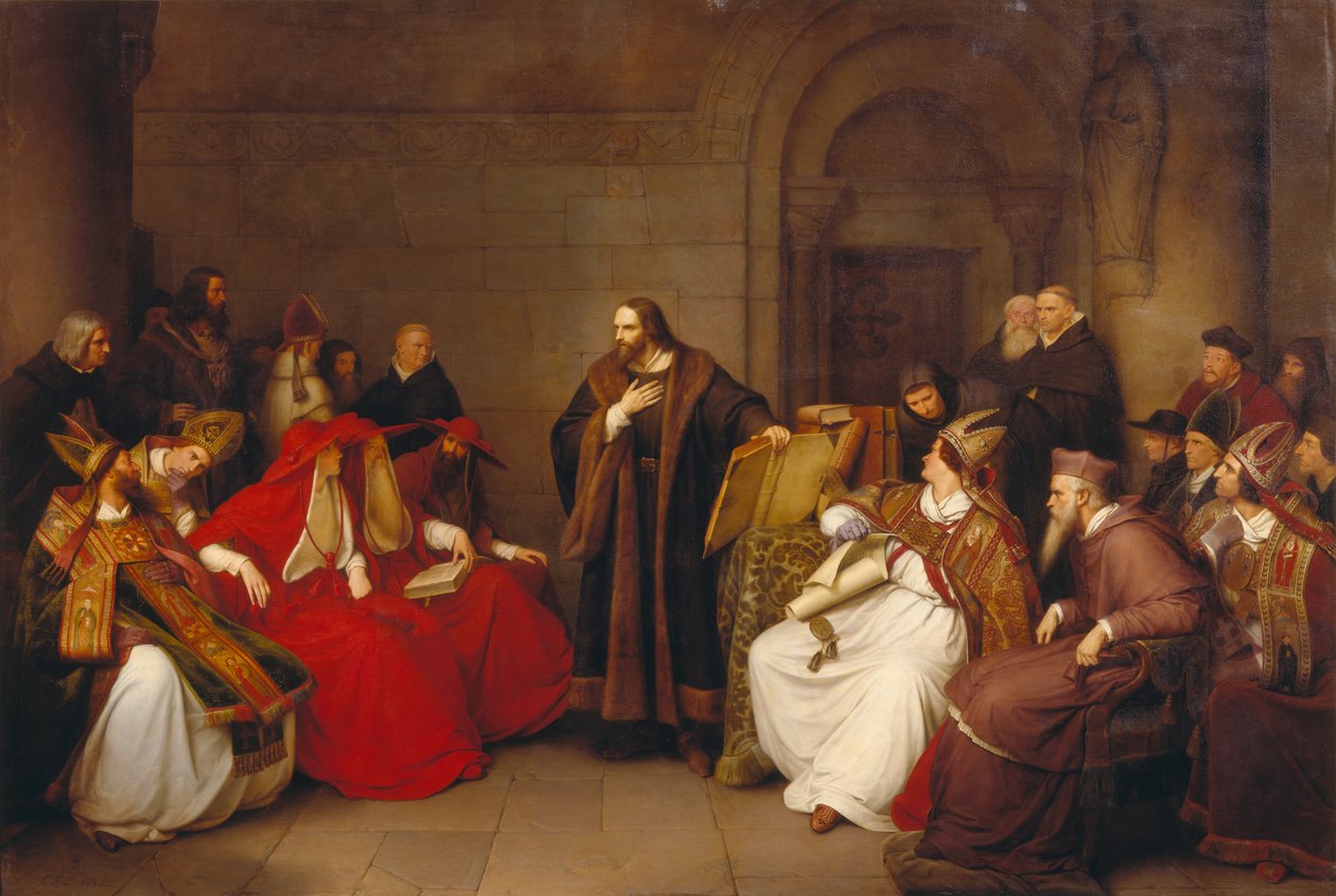 Jan Hus v Kostnici od Carl Friedrich Lessing