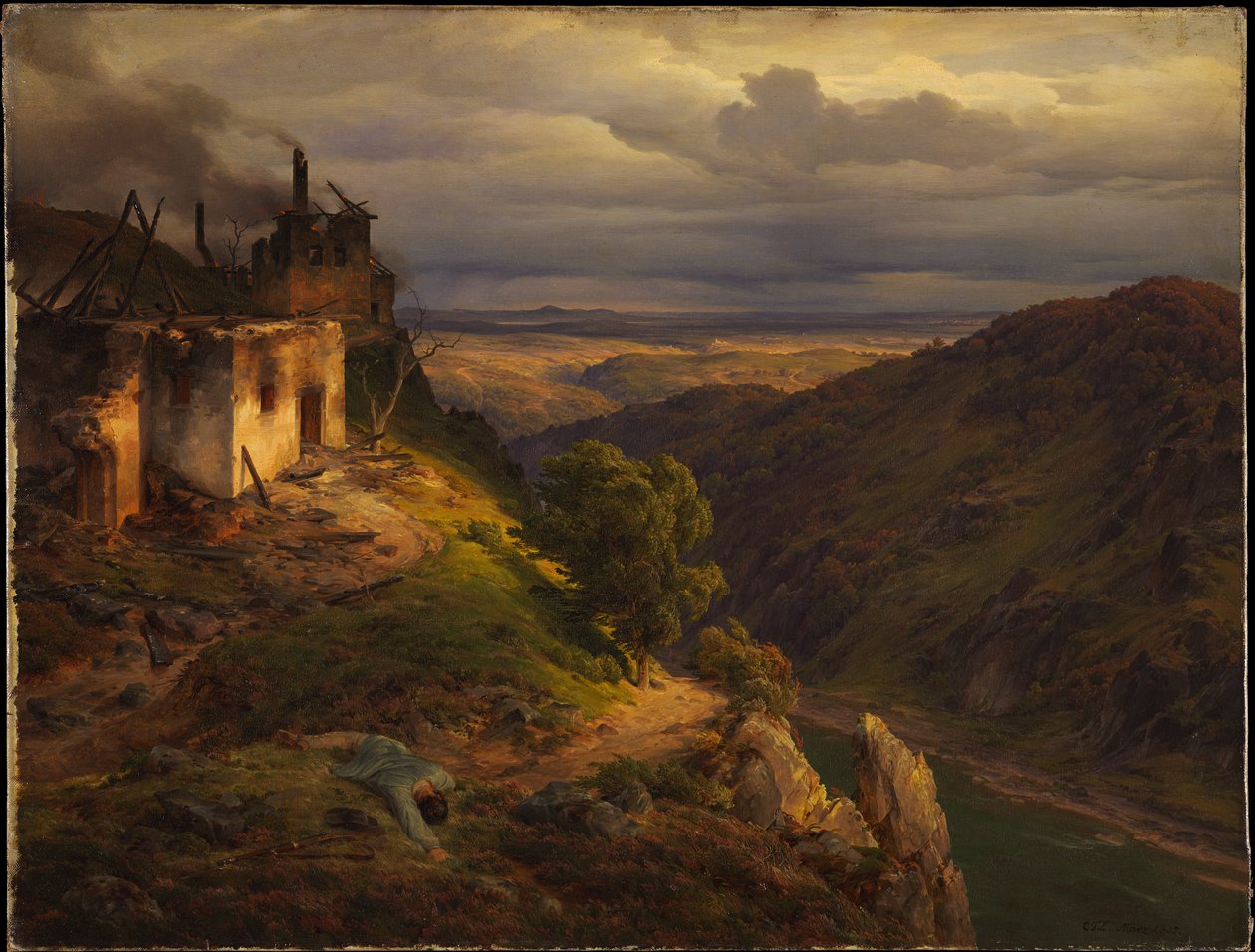 Krajina od Carl Friedrich Lessing