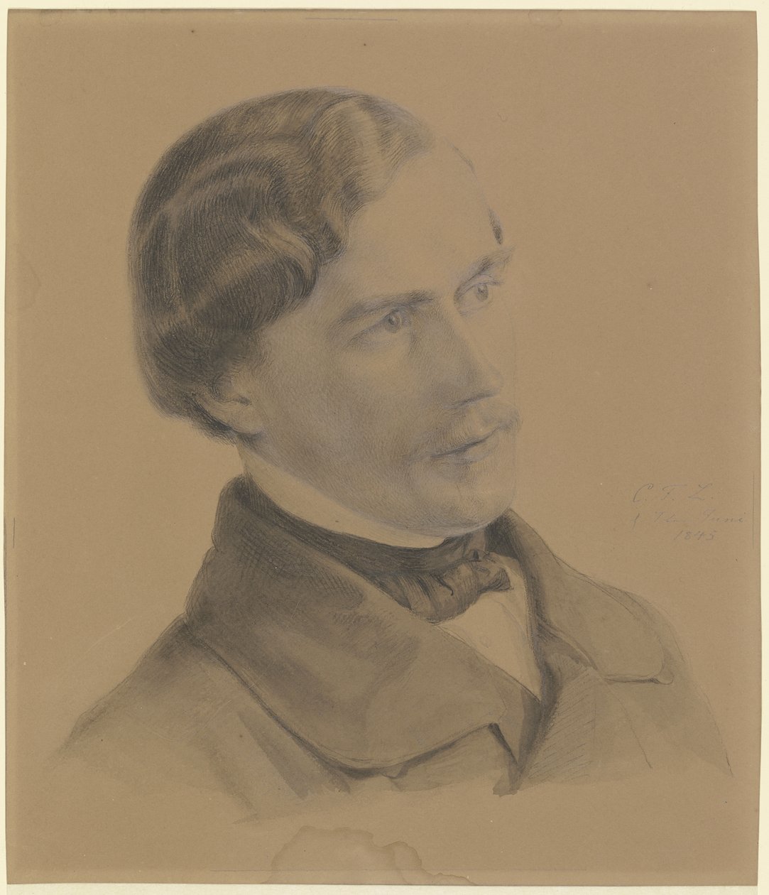 Autoportrét umělce od Carl Friedrich Lessing