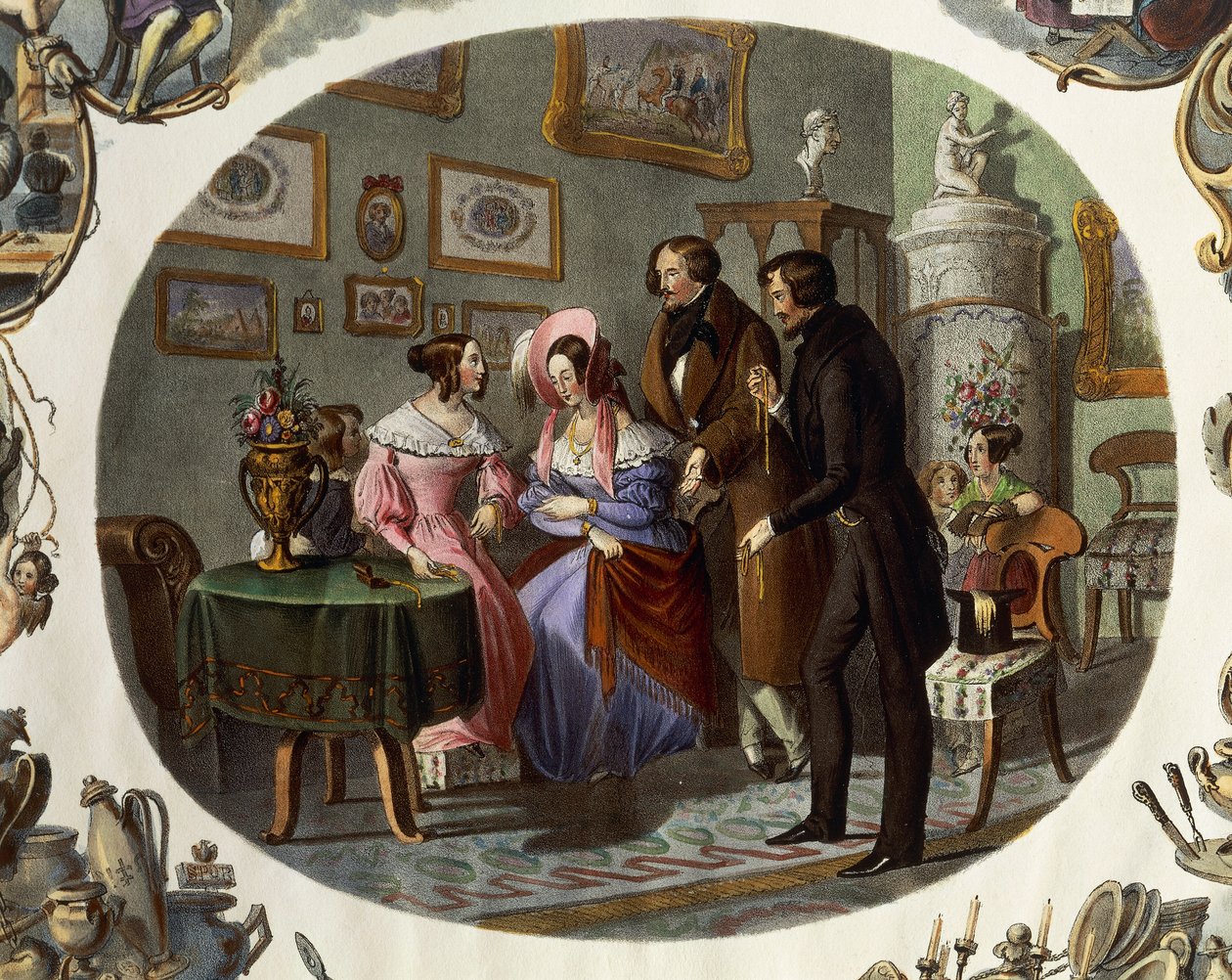 Interiér klenotnictví od Carl and Geiger Peter Johann Nepomuk Kunz