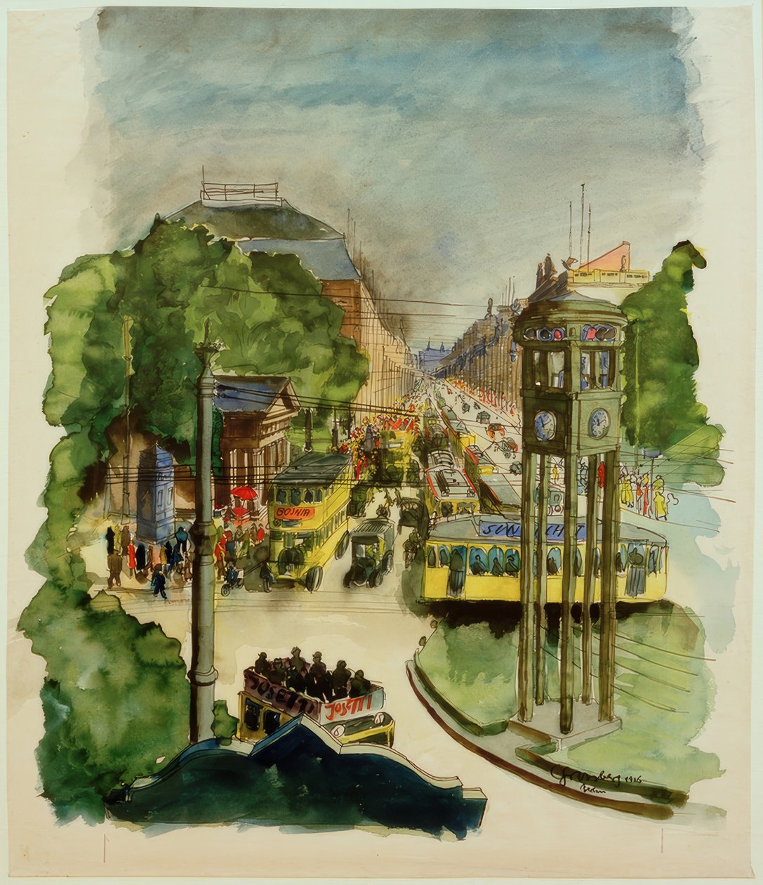 Carl Grossberg, Potsdamer Platz od Carl Grossberg