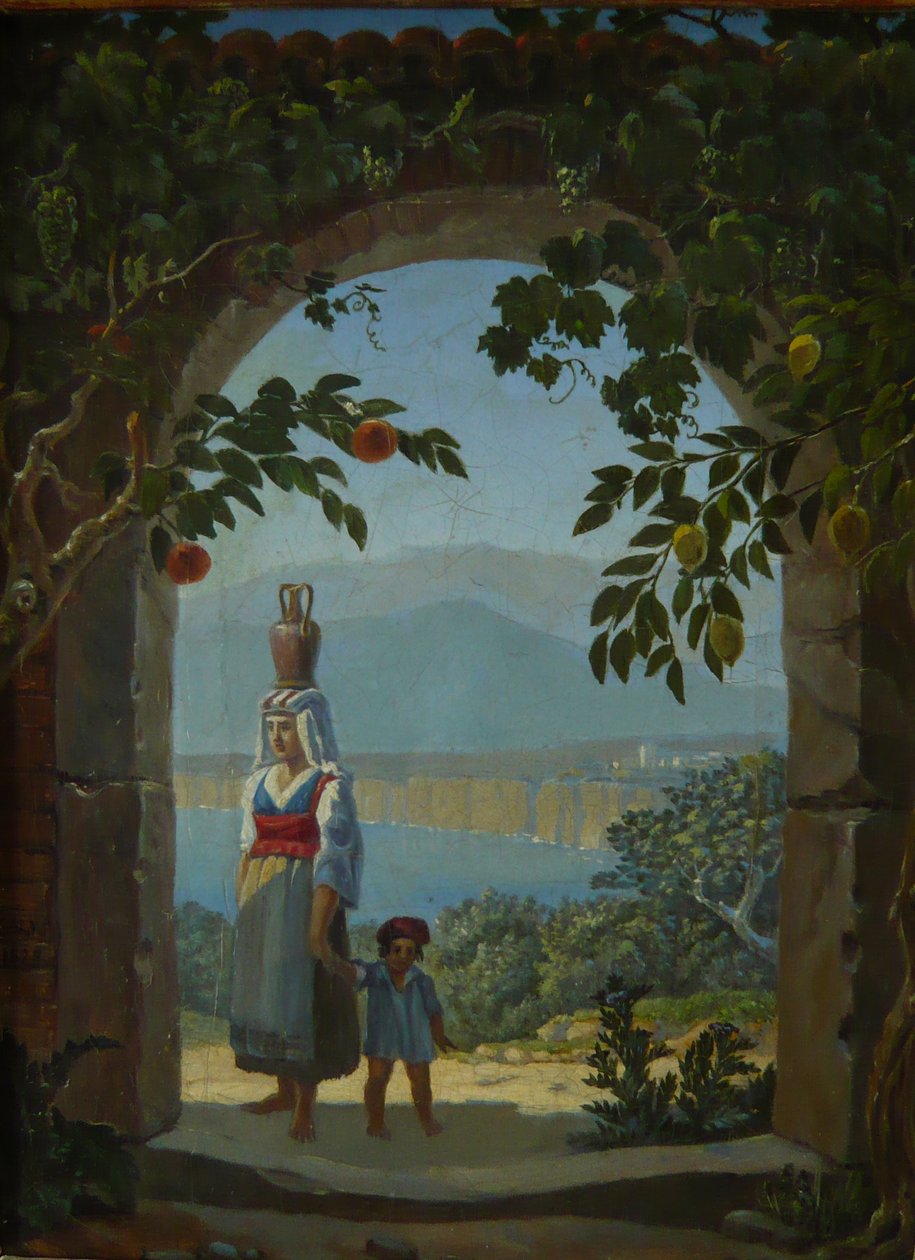 Vzpomínka na Sorrento od Carl Gustav Carus