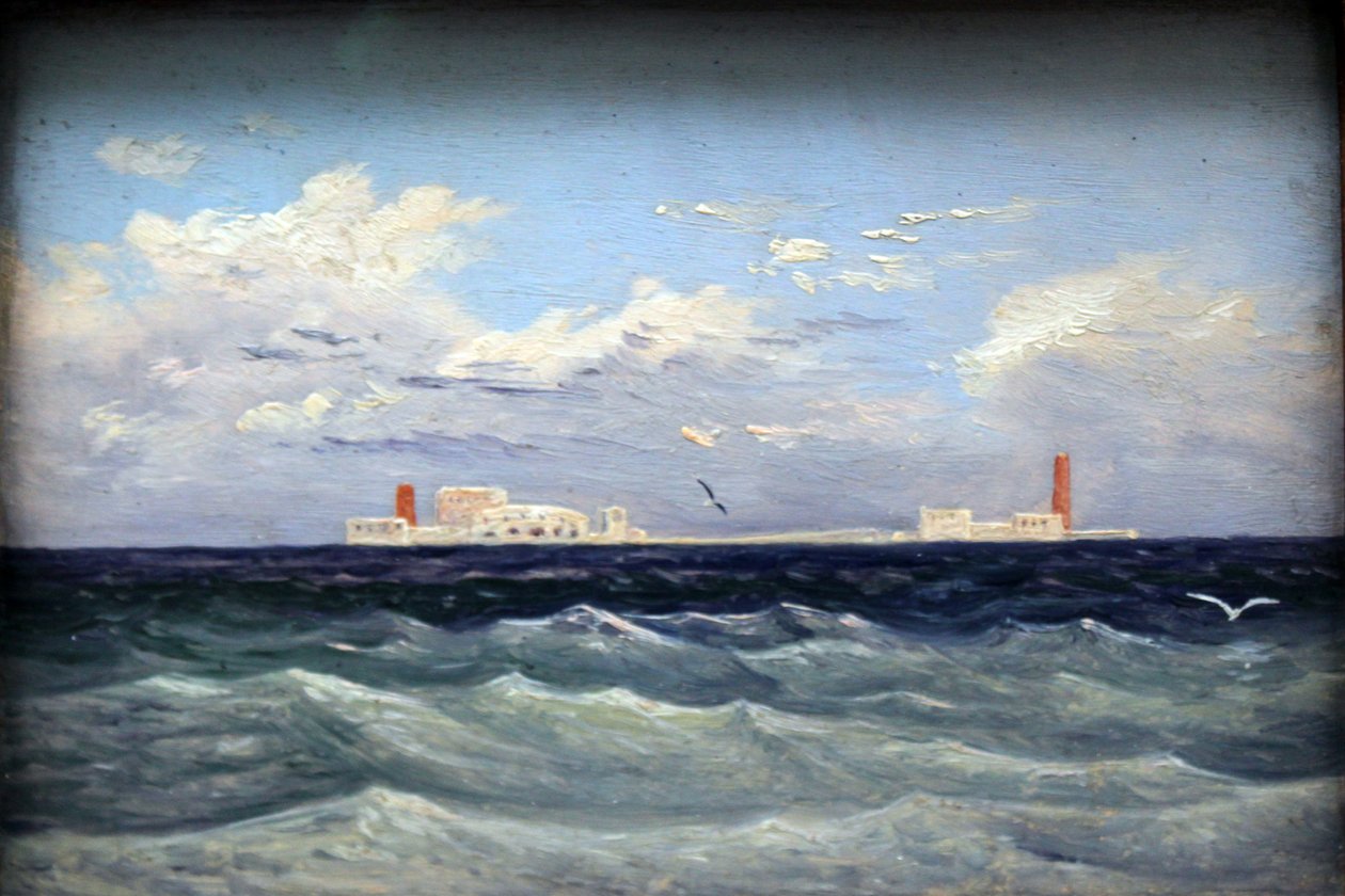 Německy: Mittelländische Seefestung Středomořská ostrovní pevnost od Carl Gustav Carus
