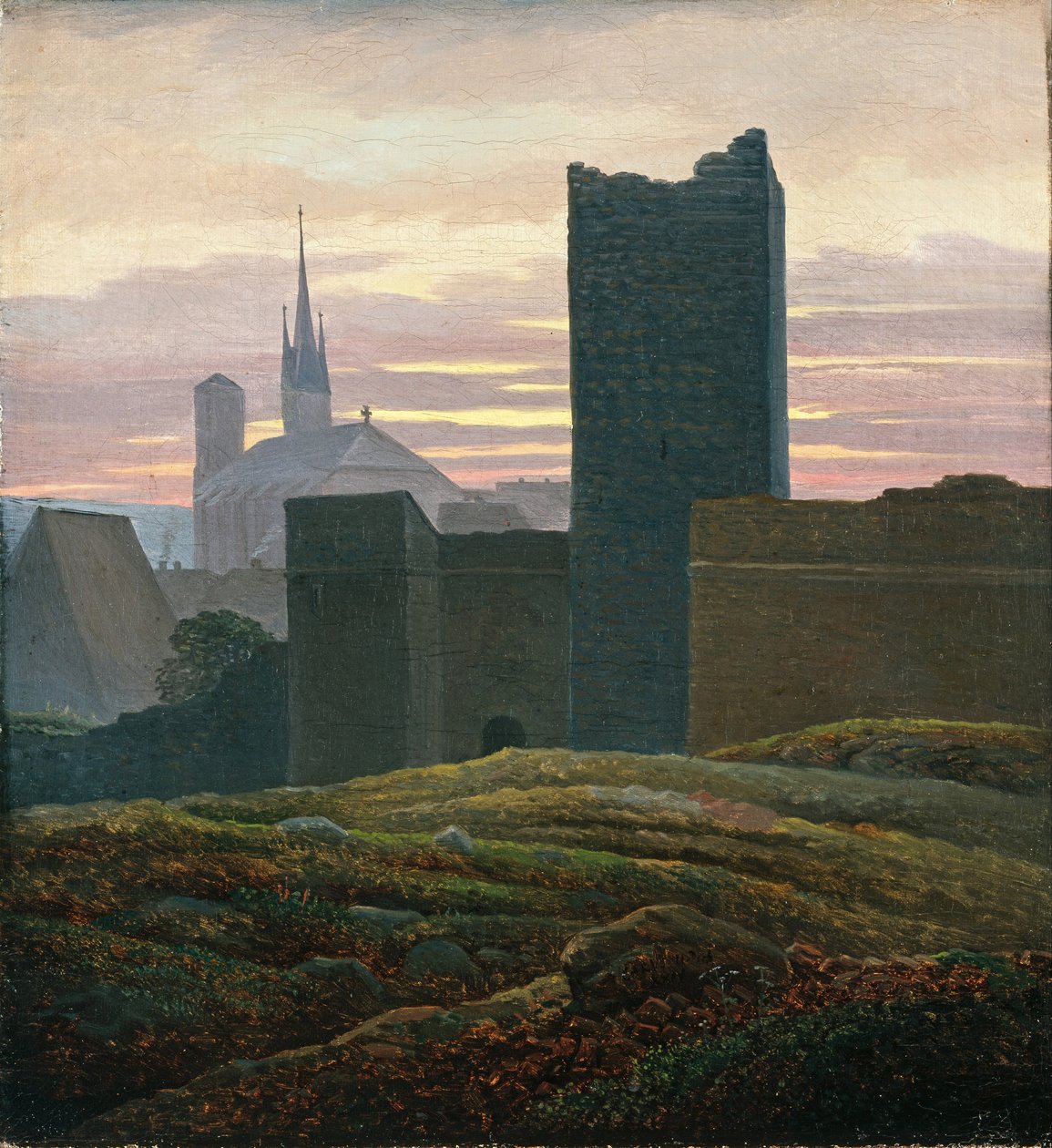 Královský hrad Cheb od Carl Gustav Carus