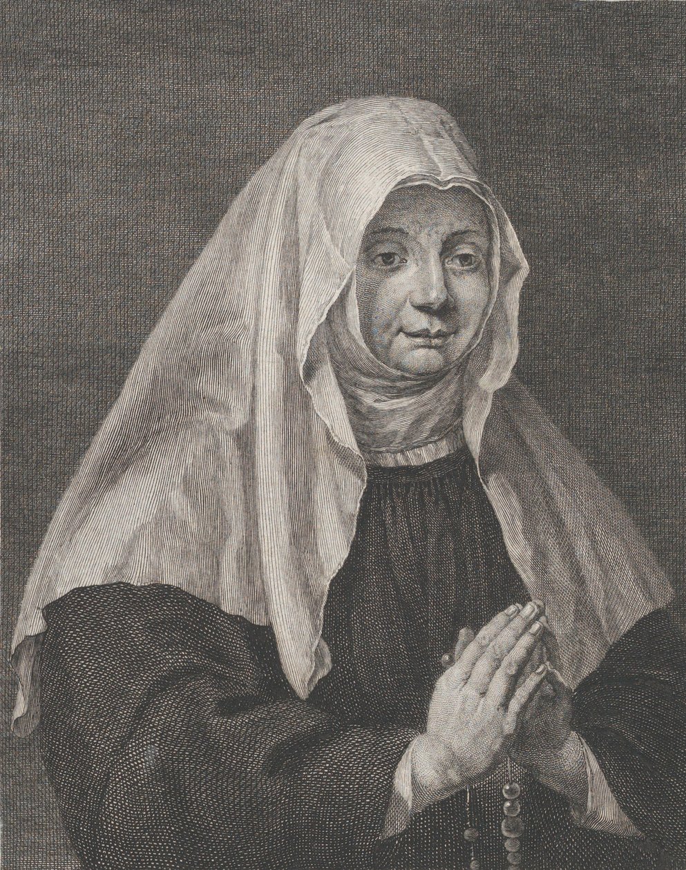 Portrét modlící se jeptišky, ca. 1771. od Carl Guttenberg