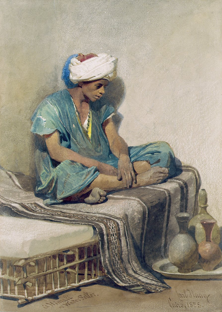Himali nebo prodejce vody, 1855 od Carl Haag