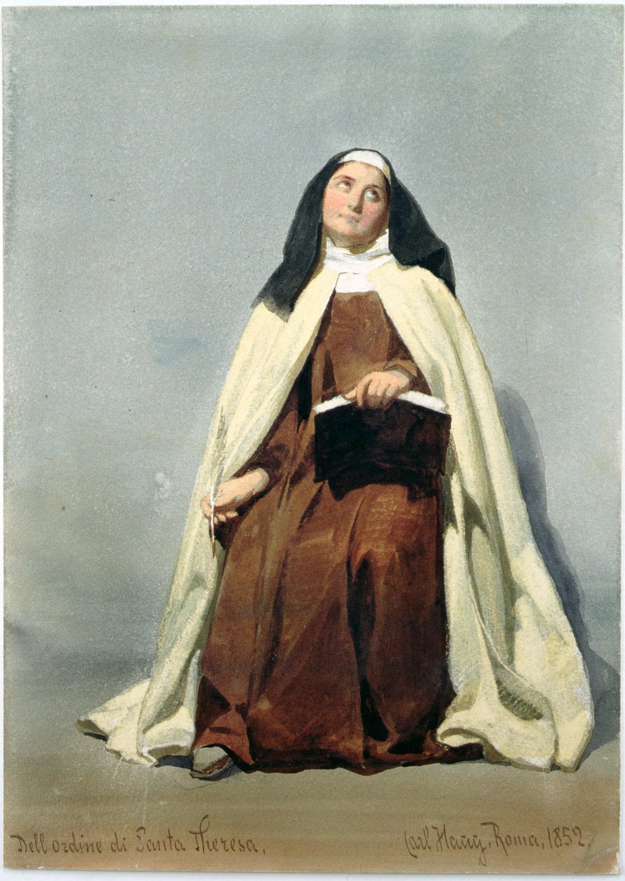 Jeptiška řádu svaté Terezie, 1852 od Carl Haag