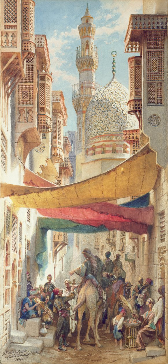 Ulice v Káhiře, 1890 od Carl Haag