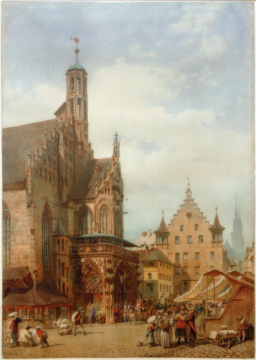 Frauenkirche v Norimberku od Carl Haag