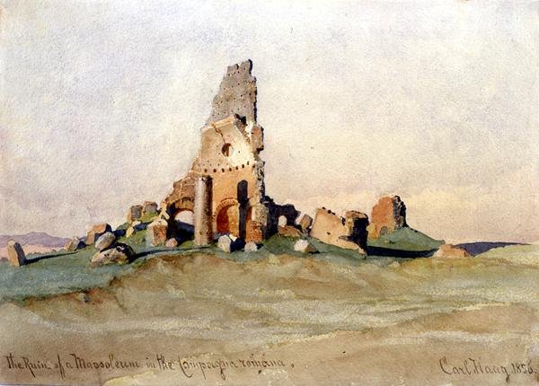 Zřícenina mauzolea na římském venkově od Carl Haag