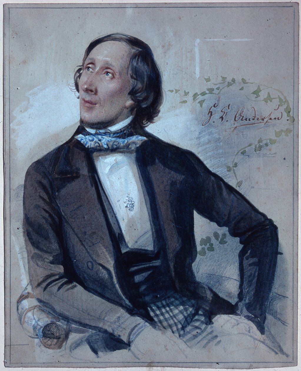 Hans Christian Andersen, 1845 od Carl Hartmann