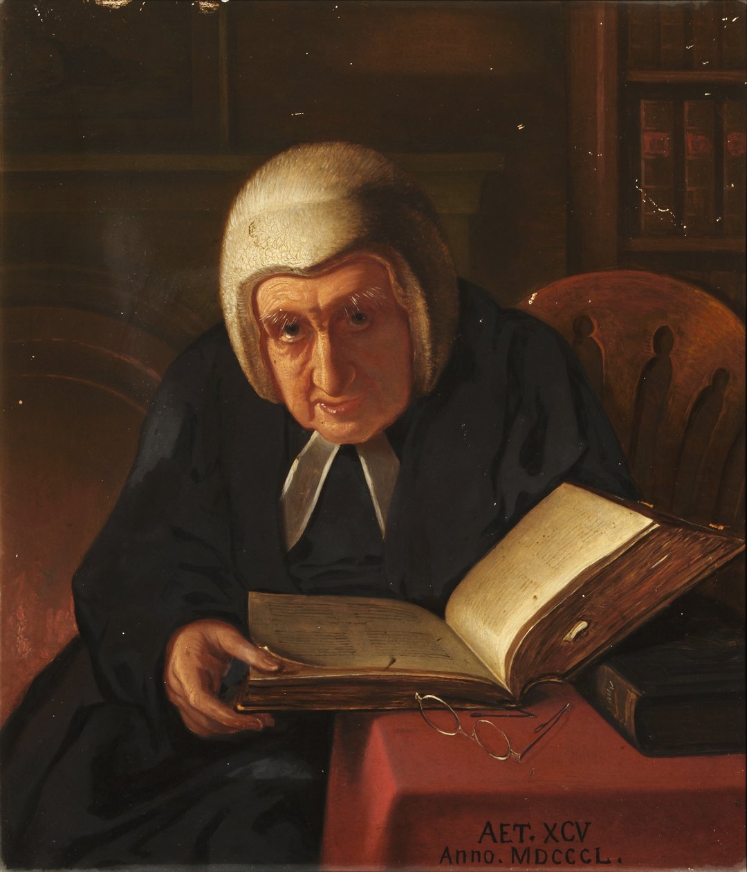 Martin Joseph Routh, prezident Magdalen College, 1850 od Carl Hartmann