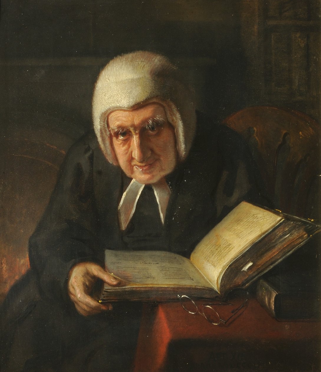 Martin Joseph Routh, prezident Magdalen College, 1850 od Carl Hartmann