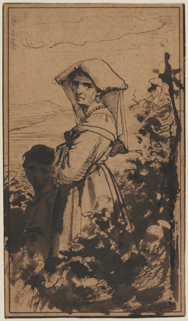 Stojící žena a dítě, 2. polovina 1800. od Carl Heinrich Bloch