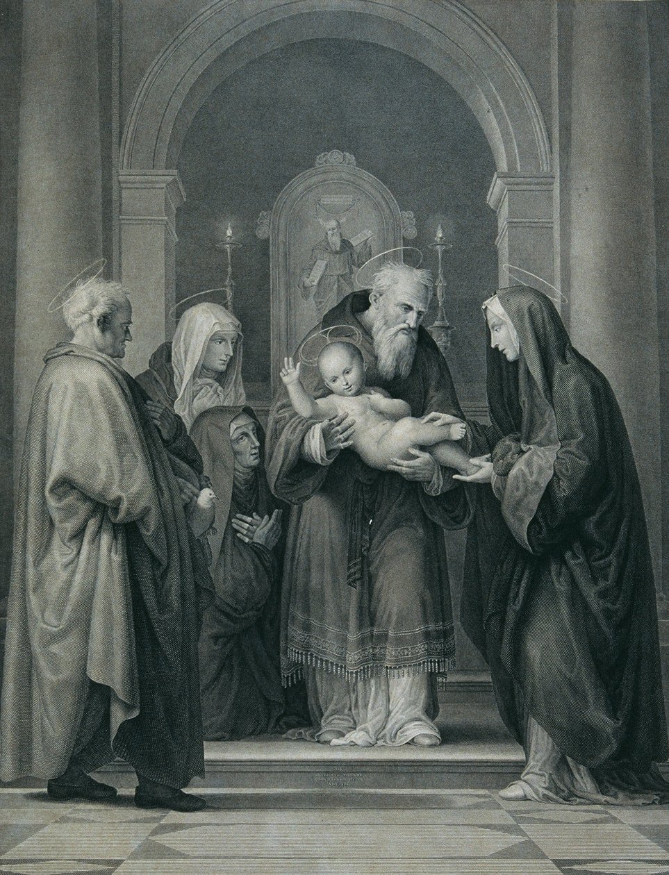 Oběť v chrámu od Carl Heinrich Rahl