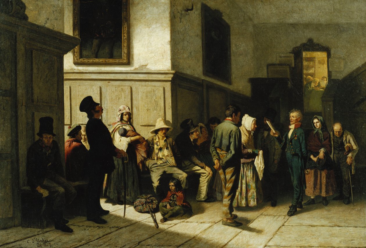 Na policejní stanici, 1857 od Carl Hendrik d Unker