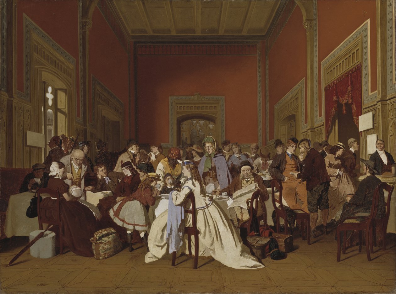 Čekárna druhé třídy, kolem roku 1865 od Carl Hendrik d Unker