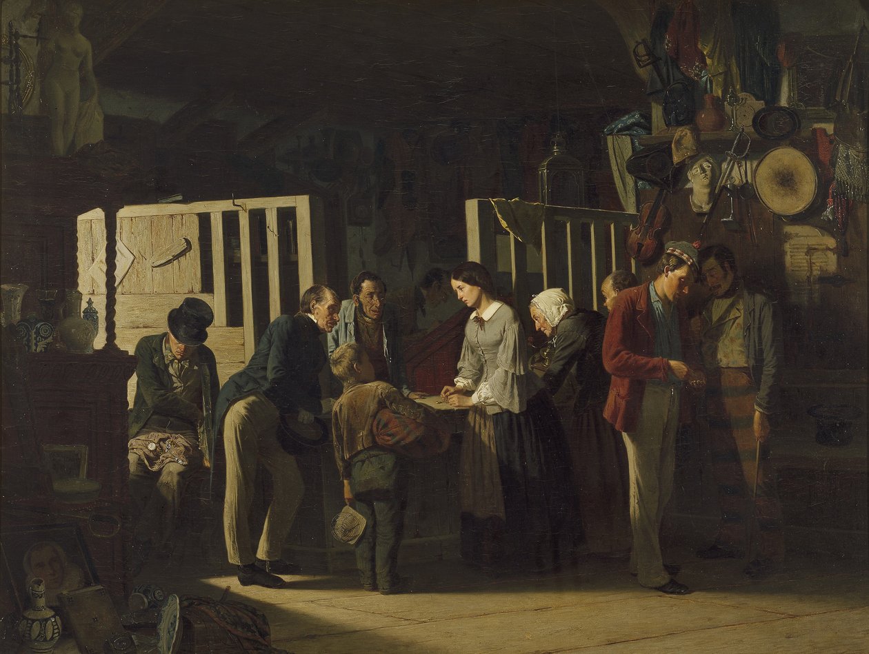 Zastavárna II, 1859 od Carl Hendrik d Unker