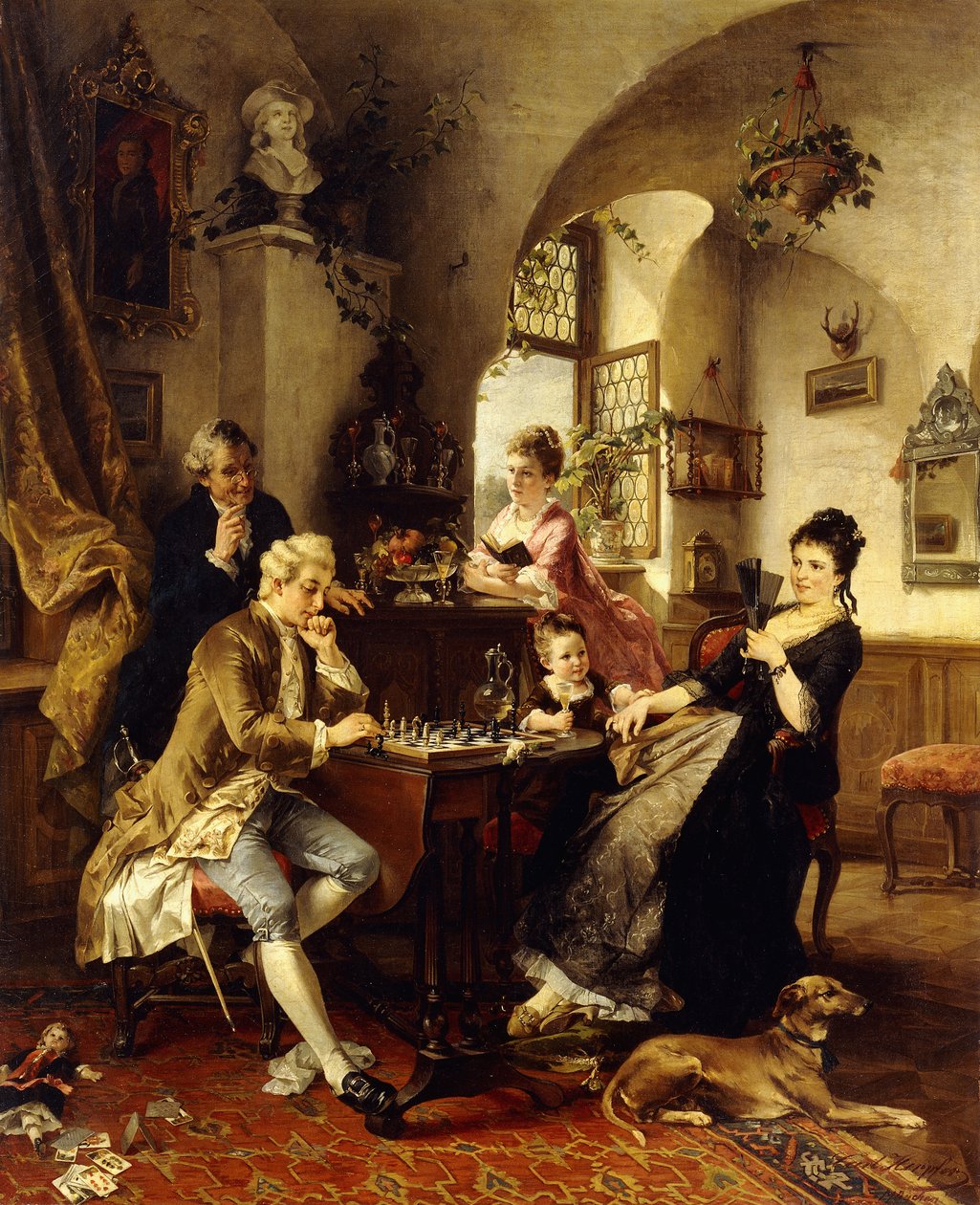 Hra v šachy, od Carl Herpfer
