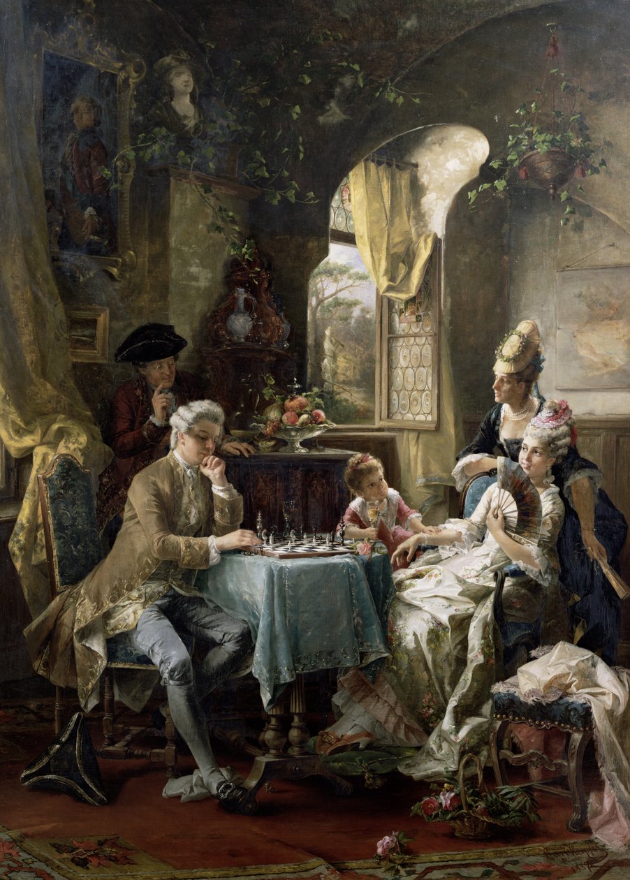 Šachisté, 1887 od Carl Herpfer