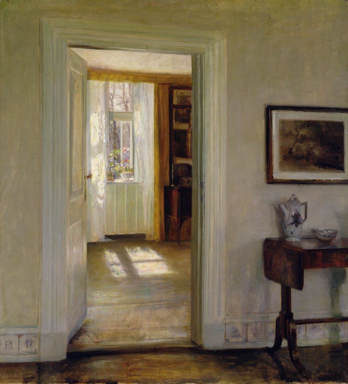 Interiér se zahradou od Carl Holsoe