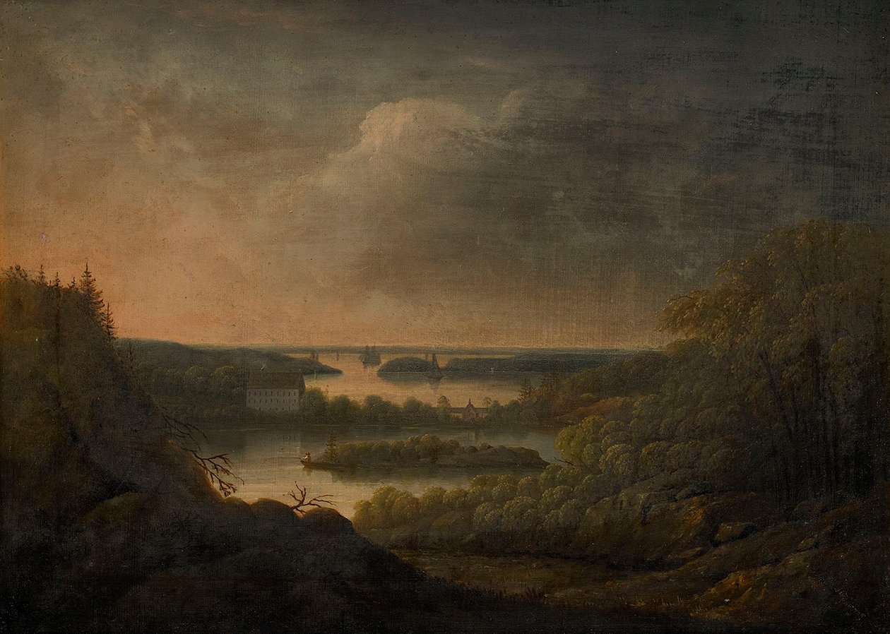 Pohled na panství Velamsund od Carl Johan Fahlcrantz