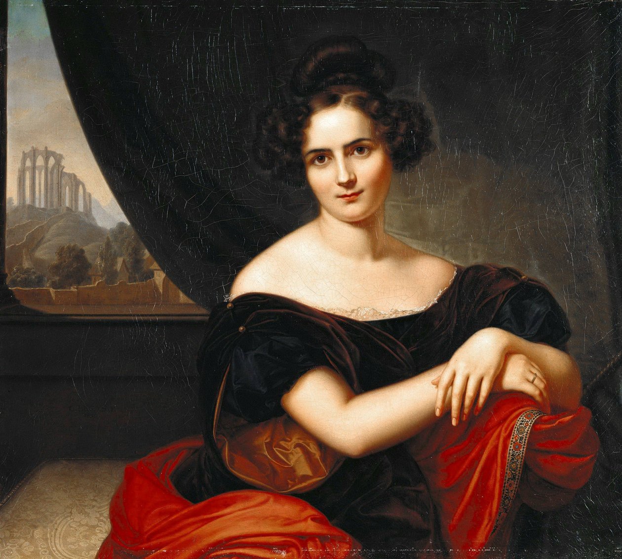 Německy: Portrét paní Gedikeové Portrét paní Gedickeové od Carl Joseph Begas