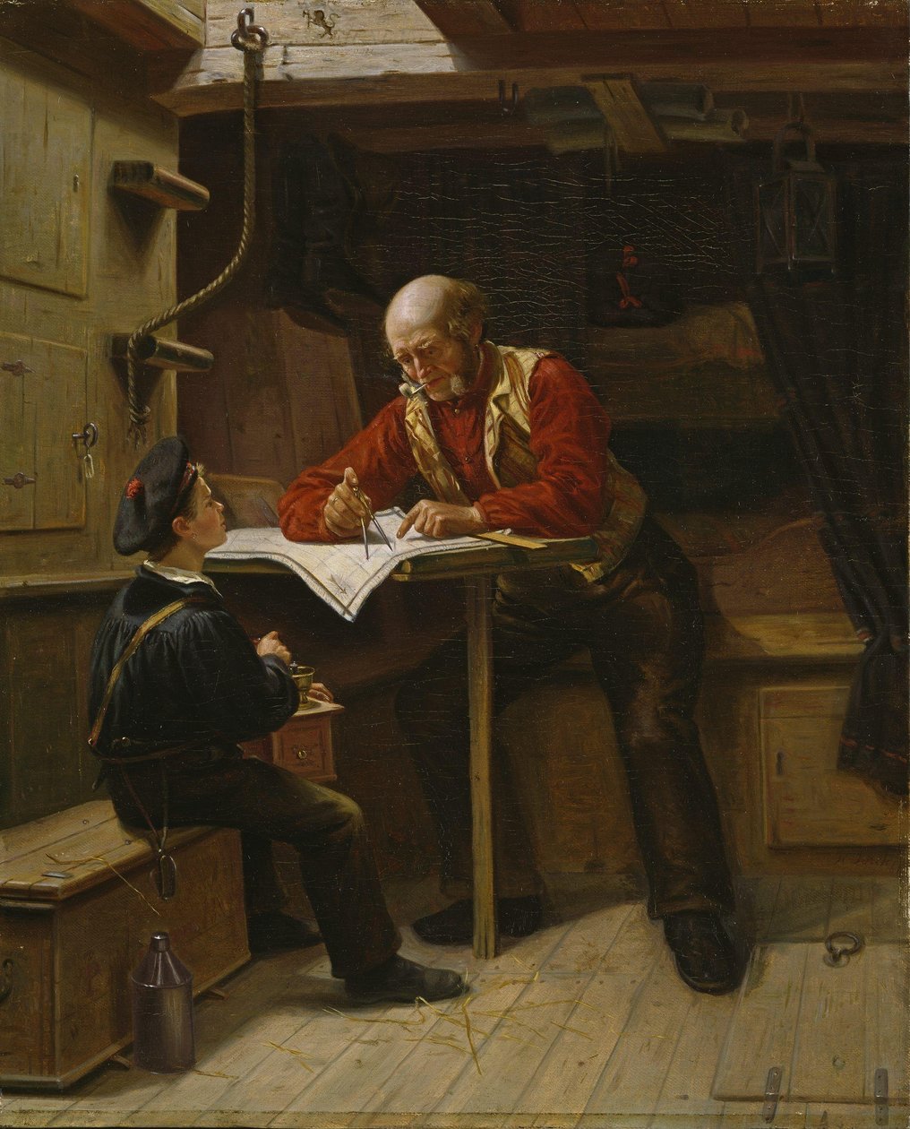 Mladý námořník (olej na plátně) od Carl Julius Lorck