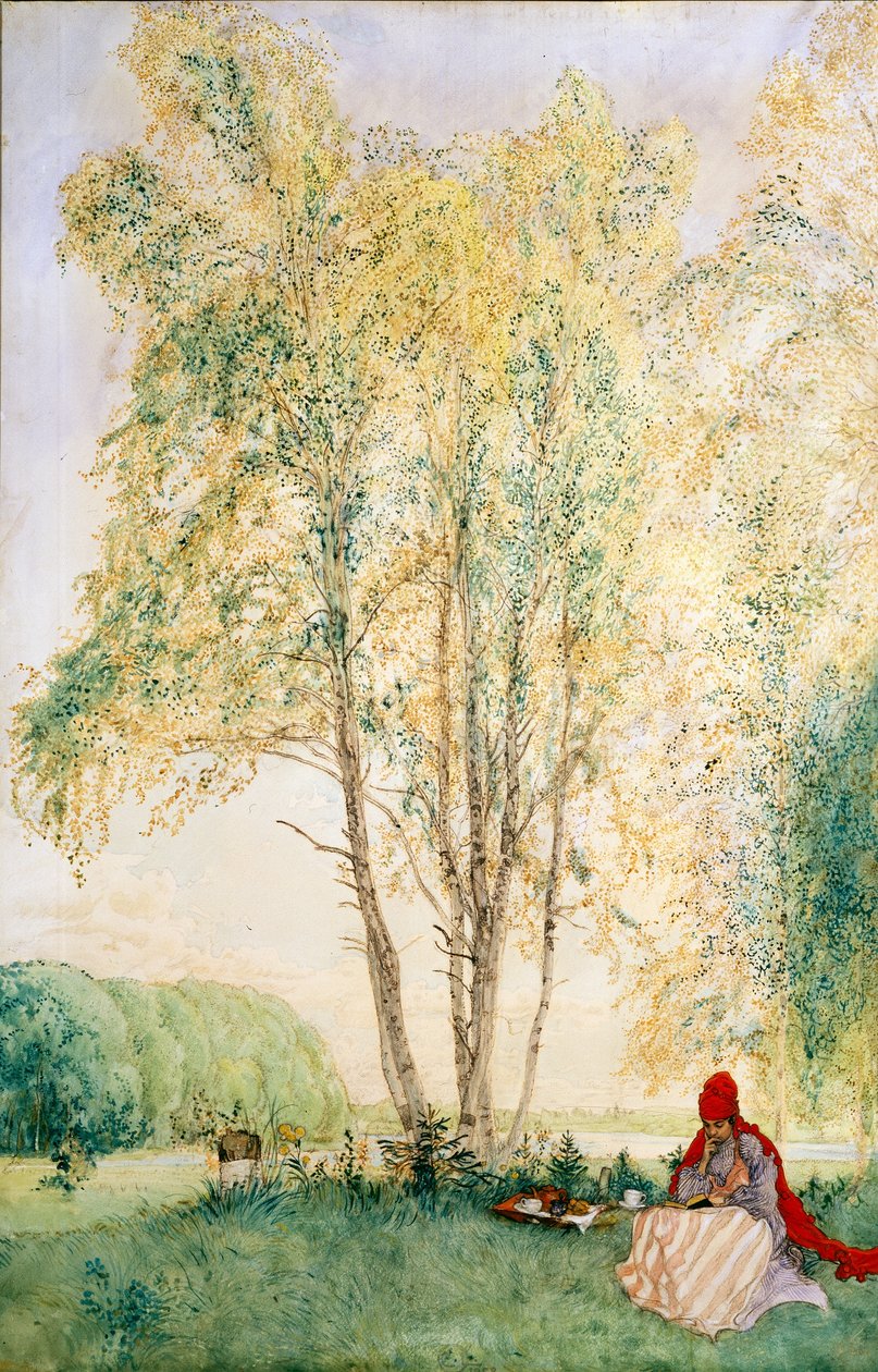 Pod Břízami od Carl Larsson