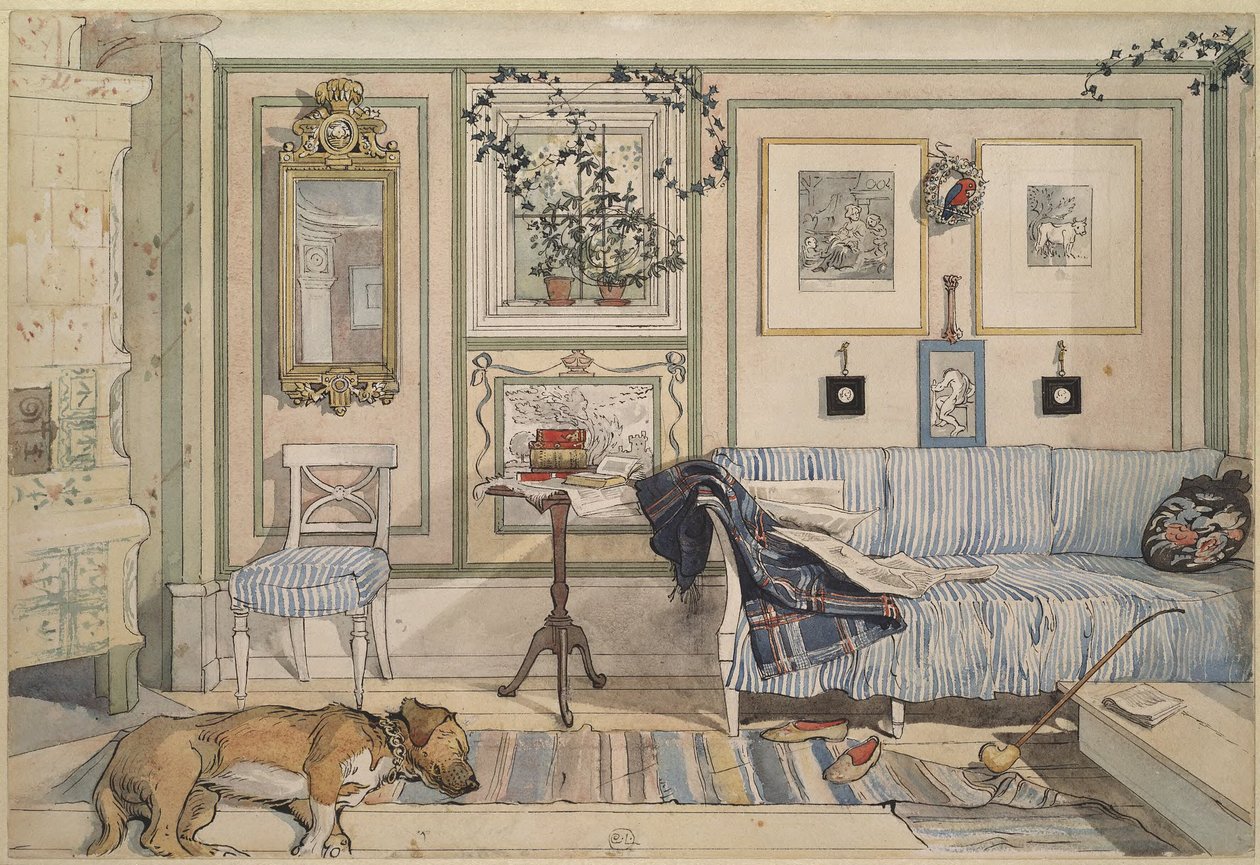 Útulný koutek od Carl Larsson